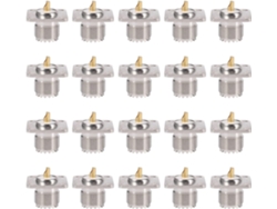 20 Conectores De Copa De Soldadura Cuadrados Uhf So-239 Para Radio