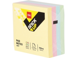 Bloc de Notas Adhesiva DELI Stick (Multicolor - 400 Hojas - 76 x 76 mm)