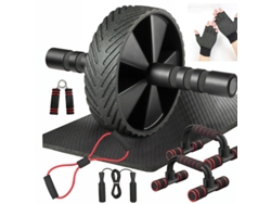 Juego De 9 Piezas De Rueda Abdominal, Conjunto Combinado Para Entrenamiento En Casa  DIGITALLAB