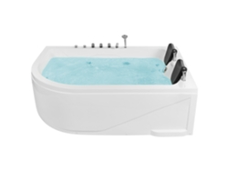 Bañera de hidromasaje BELIANI Calama de Acrílico Blanco 120x180x70