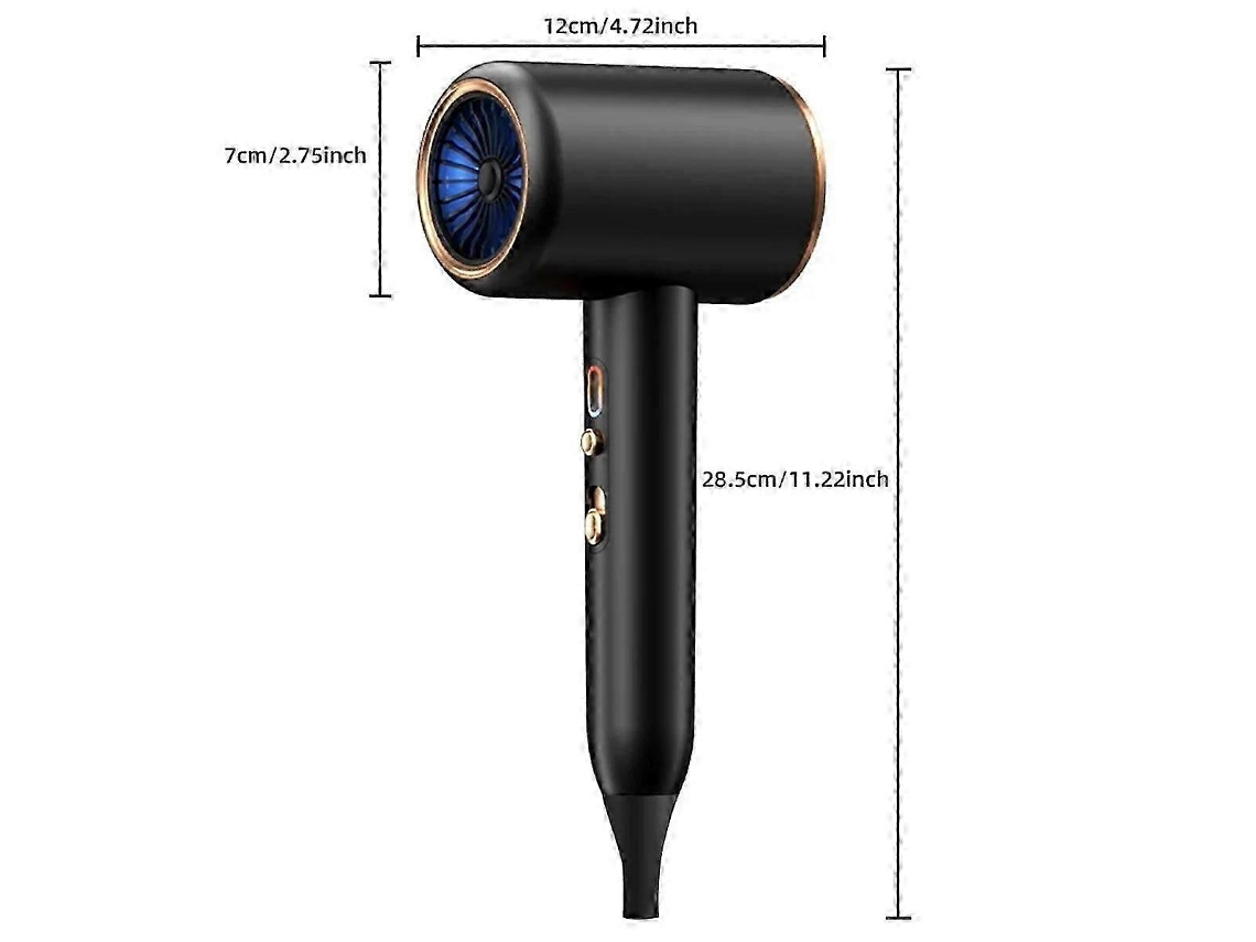 Secador de pelo profesional de 1870 W, 3.ª marcha, con iones negativos, aire caliente y cepillo de aire. Ly Ebike