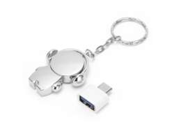 Memoria Usb 2.0 128gb Pendrive Metal Cartoons Para Coche Y Ordenador Accesorios Regalo Plata Luna