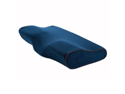 Travesseiro De Espuma Viscoelástica Chrui Com Recuperação Lenta Para Relaxamento Cervical, 50 Cm (azul Marinho)