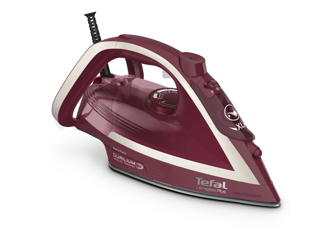 Ultimate Pure FV6820E0 ferro de engomar Ferro a vapor 2800 W Vermelho, Prateado TEFAL