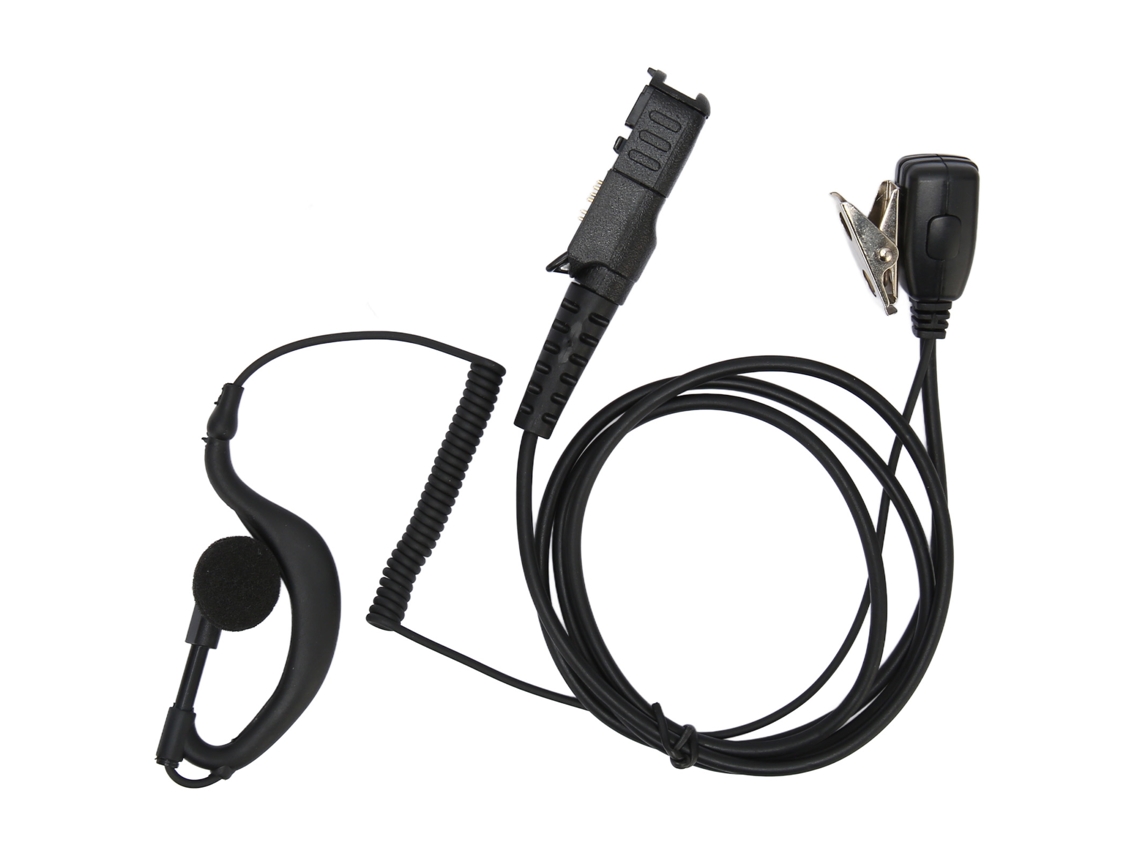 Auriculares En Forma De G Con Micrófono Ptt Cable Pu Para Motorola Xpr3500e Xpr3300 Xir P6620