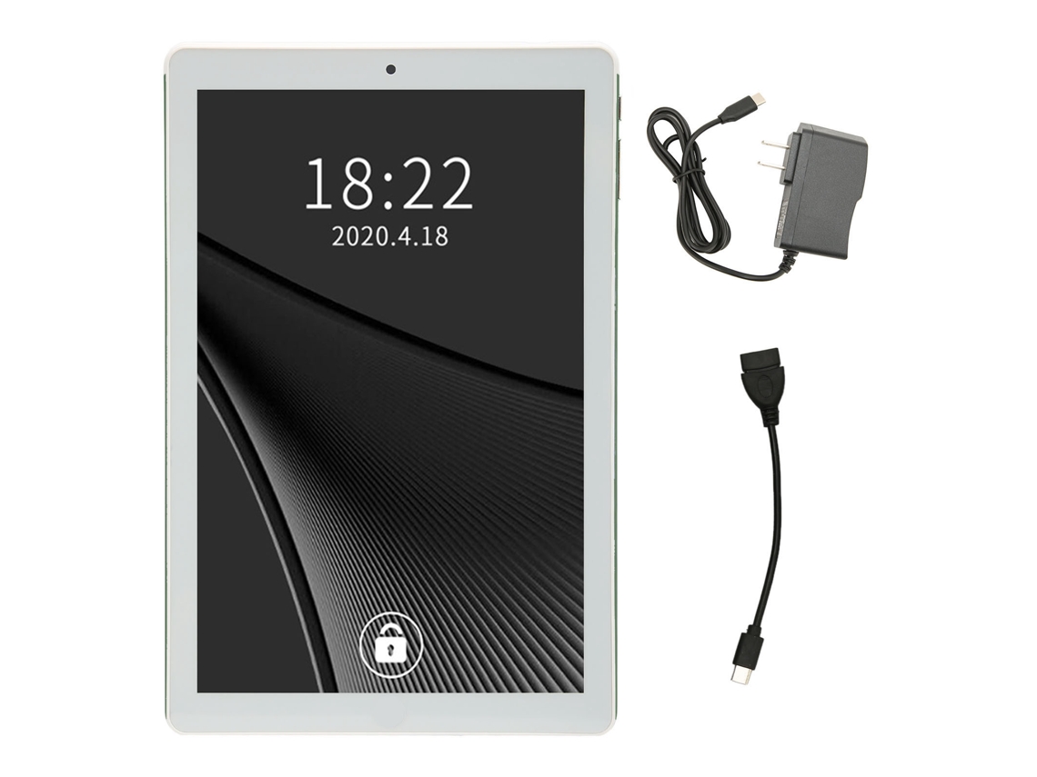 Tablet Android 11, 10 pulgadas, 8 núcleos, 3 GB de RAM, 64 GB de ROM, color verde claro dorado