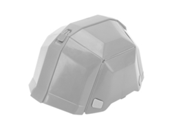 Casco De Seguridad Plegable, Plástico De Alta Resistencia, Para Trabajo Y Deportes Al Aire Libre, Gris.