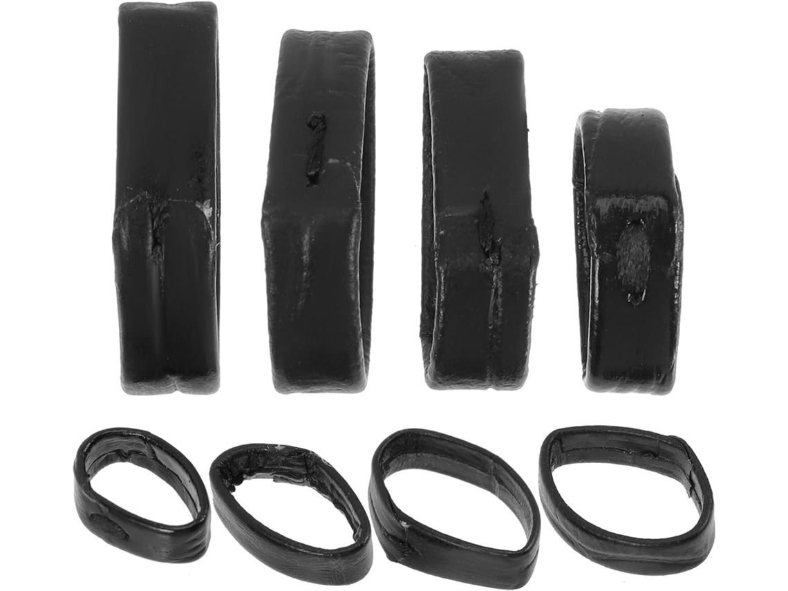 8 Cuero Negro Correa Reloj Accesorios Livianos Cómodos Correas Pequeñas Piezas Diario Aros Pack Uso