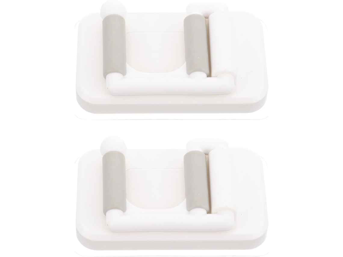 Juego 5 Elegantes Soportes Autoadhesivos Pared Escobas Fregonas Maximizan Espacio Hogar 2 Piezas X
