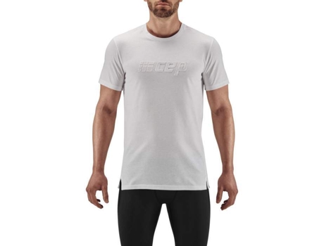 Camiseta de Hombre para Running CEP COMPRESSION Crew Tam Blanco (L)