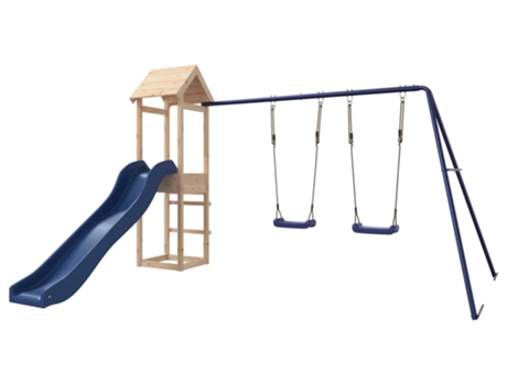 Parque Infantil De Exterior VIDAXL Marrón Madera