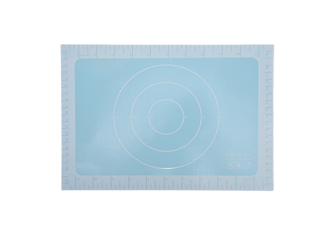 Tapete de silicona para hornear macarons, panes y galletas, fondo azul