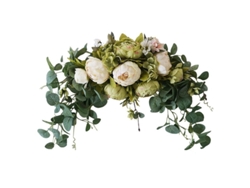 Centro De Mesa Colgante Hecho A Mano Con Flores De Seda Para Decoración Del Hogar, Bodas Y Cumpleaños.