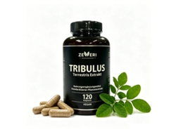 Zeveri Cápsulas De Extracto De Tribulus Terrestris - 120 Unidades Veganas - Suplemento Alimenticio