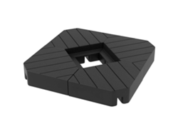 VPMKP - Conjunto de 4 contrapesos cuadrados Outsunny, 60/80 kg, base cruzada