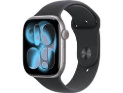  APPLE Watch Series 11 GPS + Cellular 46 mm Gris Espacial Aluminio con Correa Deportiva Negro (Tamaño S/M)
