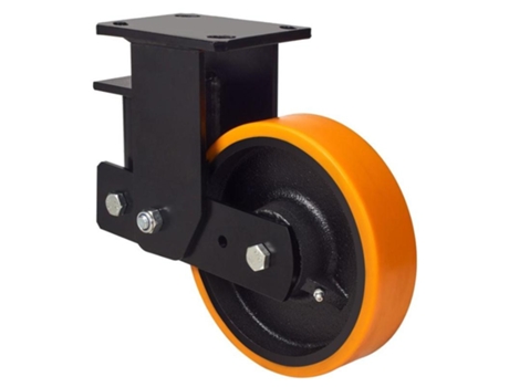 Rueda fija (ancha) 17hlsba250-hub suspension poliur.naranja eje bolas ALEX