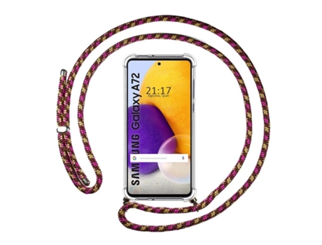 Carcasa Samsung Galaxy A72 TUMUNDOSMARTPHONE Colgante Rosa