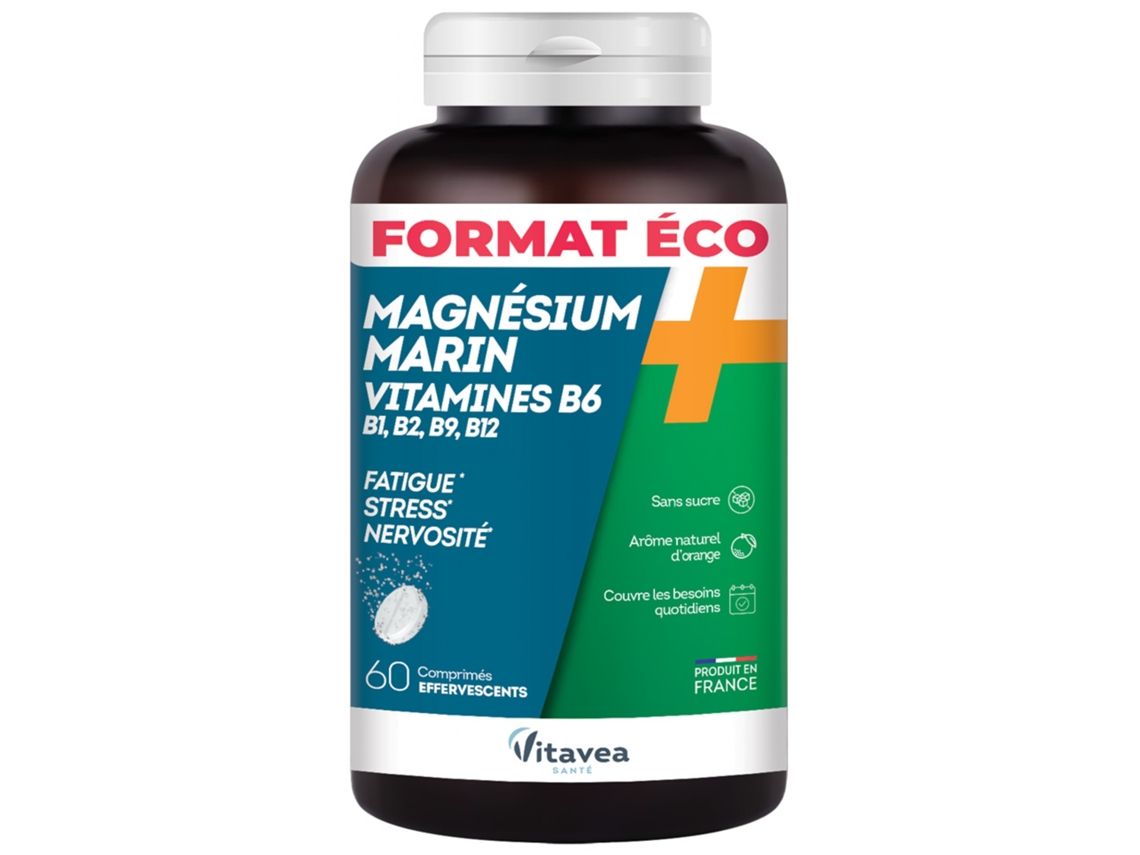 Vitavea Magnesio + Vitaminas B1 B2 B6 B9 B12 60 VITAVEA Comprimidos Efervescentes
