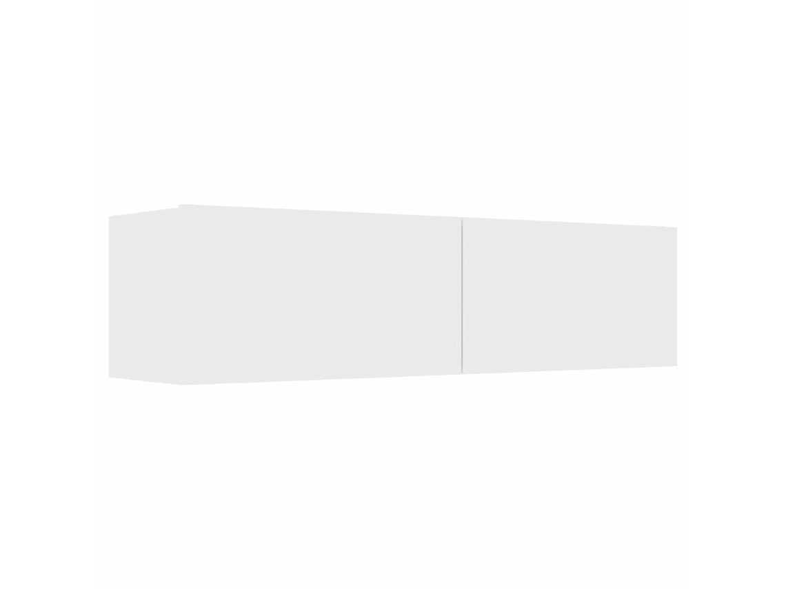 Mueble TV 120x30x30 Cm Madera Contrachapada Blanca MAISON EXCLUSIVE