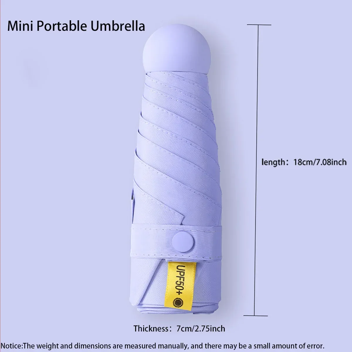 (roxo, 6k) Guarda-chuva Dobrável, Leve, Mini, Portátil, Para Proteção Solar Externa