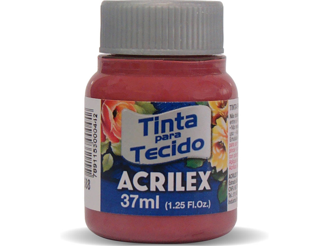 Tinta de Tela Mate Acrilex Rojo (04140/588 37ml)
