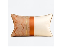 Elegante Funda De Cojín Para Sofá De Dos Colores Para Sala De Estar - Funda De Cojín Rectangular Para La Cintura