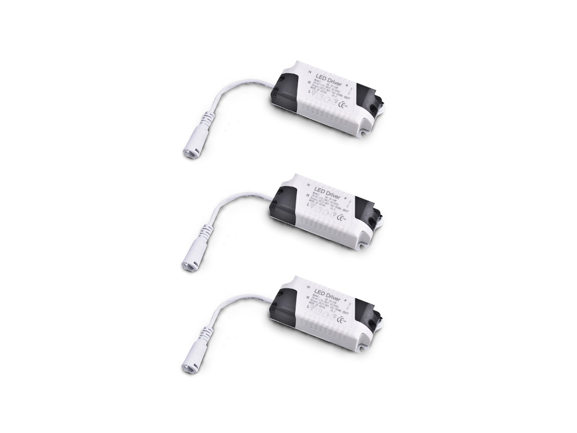 Pack x3 Driver para Foco Downlight Led 15W-18W DC