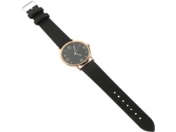Reloj Pulsera Negro Aleación Mujer Cuarzo Pantalla Analógica Correa Cómoda Decorativo Diario Regalo Cumpleaños