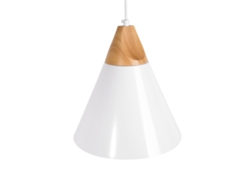 Lámpara de techo BELIANI Albano de Aluminio Blanco 25x25x132