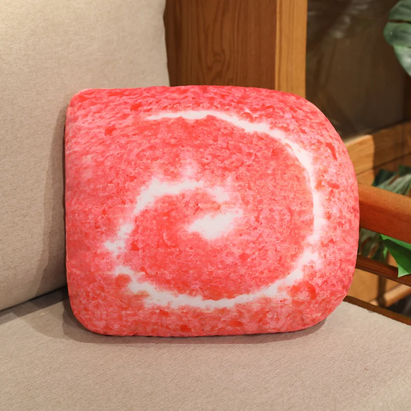 (fresa 35cm) Cojín Enrollable Para Sofá, Almohada Decorativa Para Adulto