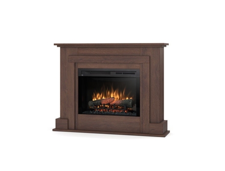 Chimenea LED eléctrica independiente ALVA Roble 26' 91 x 118 x 28.5 OUTINFIRE