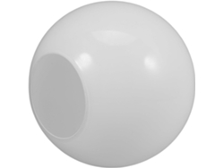 Cristal Esférico De Ø110 Mm En Cristal Plano Opalino De Ø38 Mm, Compatible Con Base E27 Para Lámpara De Mesa.
