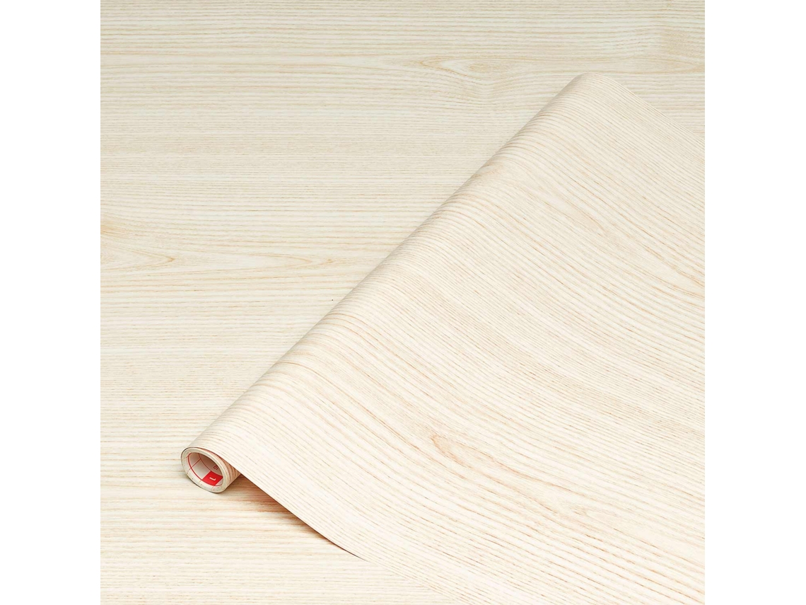 Película adhesiva para madera DC Fix, 45 cm x 2 m, color blanco ceniza 346 0179