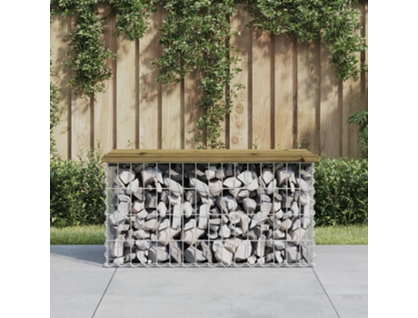Banco De Jardín VIDAXL Marrón Madera (83x44x42 cm)
