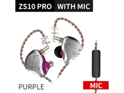Auriculares metálicos de alta fidelidad SZSMART KZ Zs10 Pro 4Ba + 1Dd