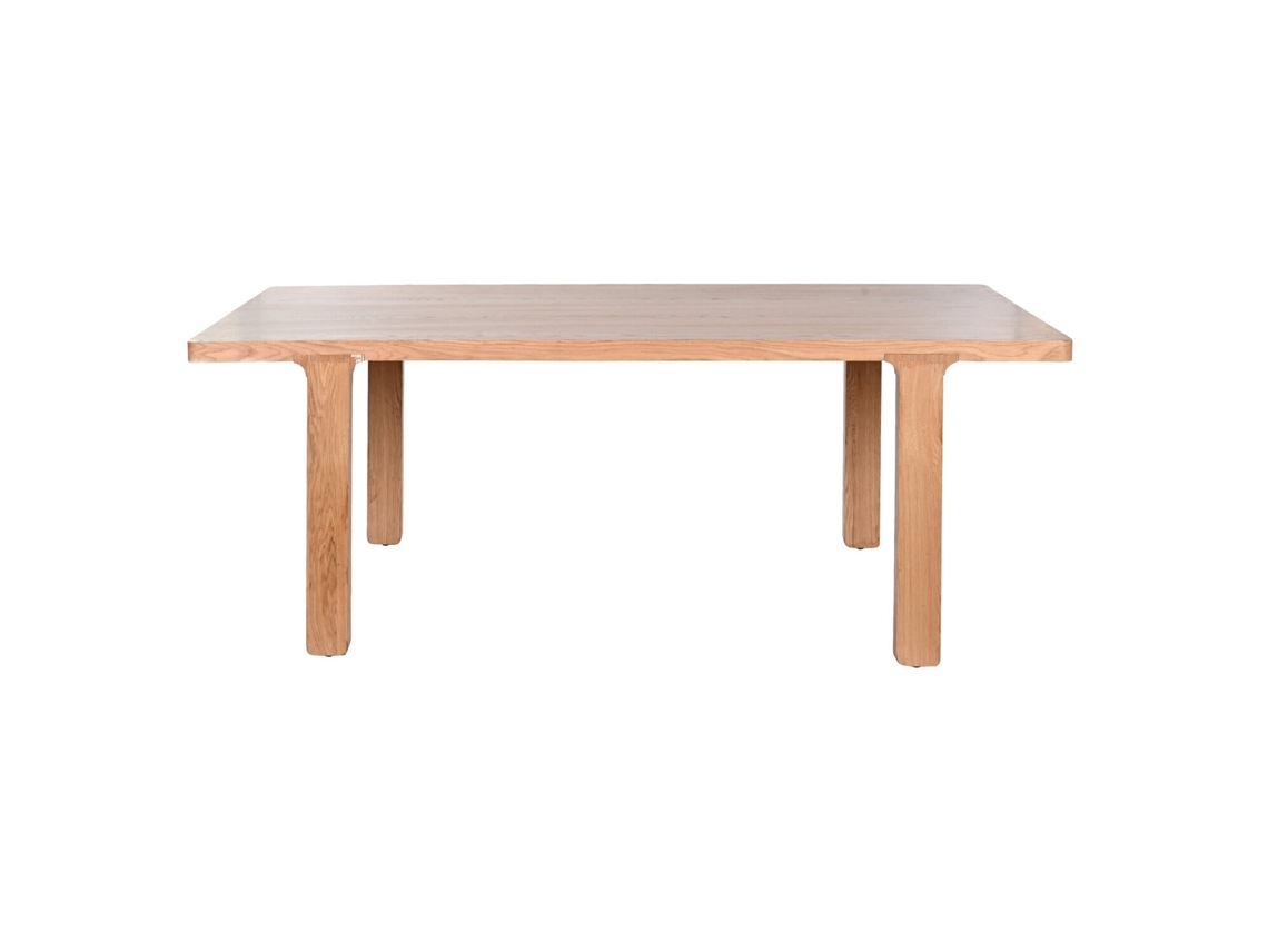 Mesa Comedor Roble Mdf Veneer Natural 210x101x76cm
