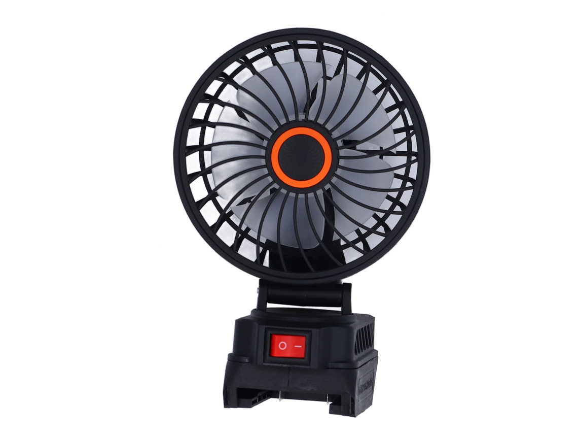 Ventilador portátil de camping Dartek de 4 pulgadas con batería de litio de 20 V.