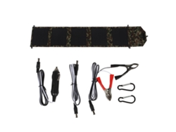 Cargador Solar Portátil Plegable De 50 W Con 2 Puertos Usb Para Camping, Senderismo Y Diseño De Camuflaje.