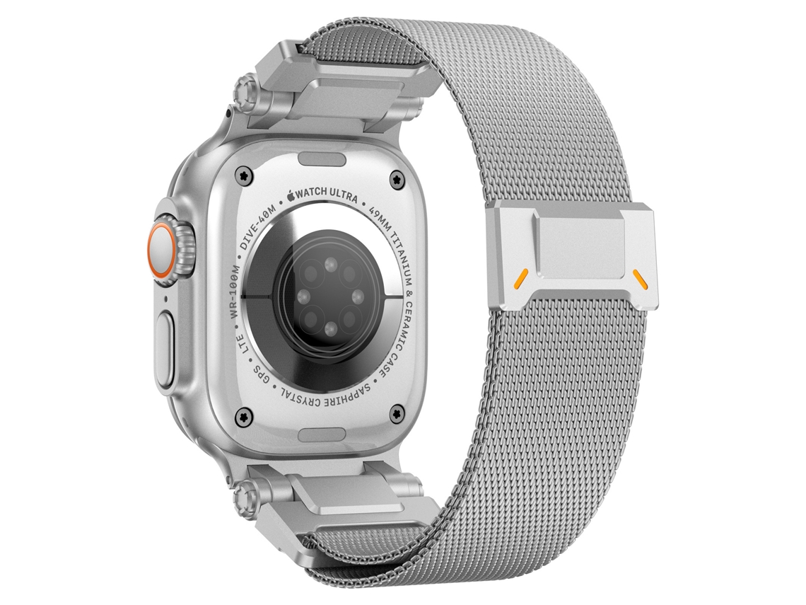 Correa plateada XIAOMOYU para Apple Watch (44/45/49 mm)