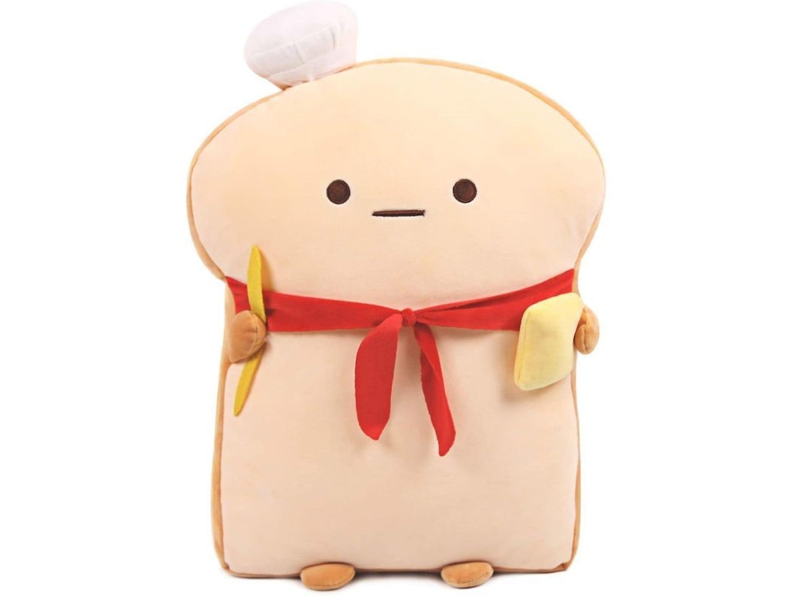 Divertido Cojín De Peluche Con Forma De Pan Tostado, Pequeño Y Bonito, Para Tapizar El Sofá, Color Marrón.