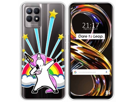 Carcasa Realme 8i TUMUNDOSMARTPHONE Dibujos Transparente Multicolor