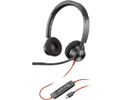 Auriculares POLY BW 3320 (Negro - USB - USB-C)