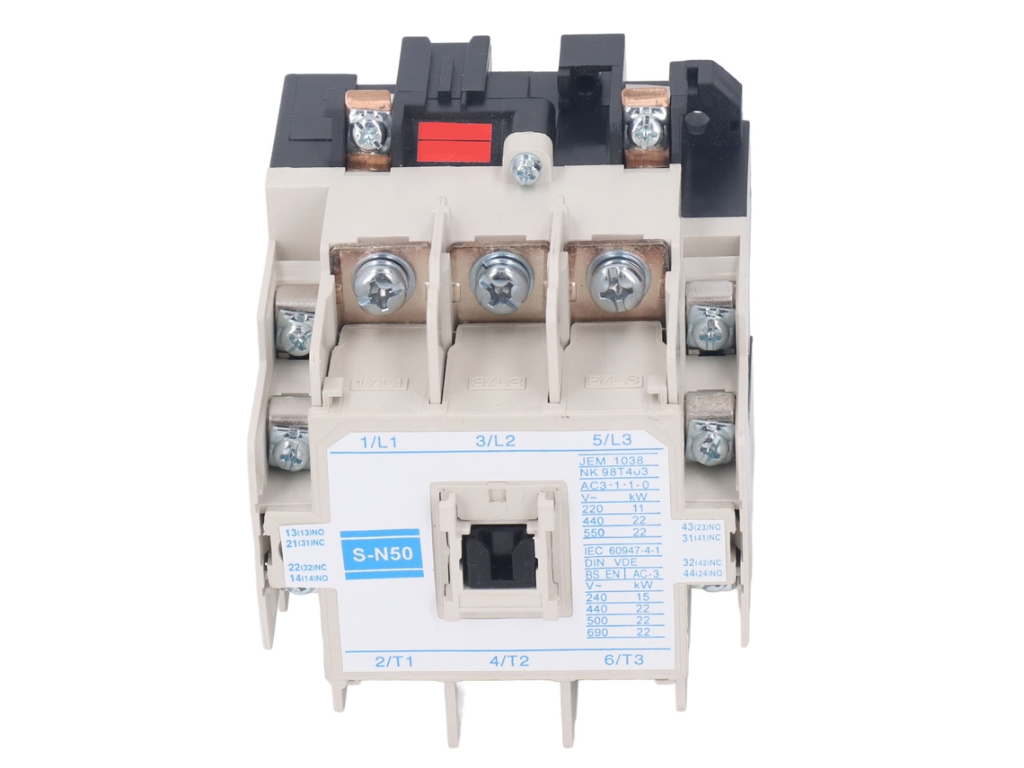 Contactor De Ca Trifásico 80a 690v 4na 4nc 200-240v Para Equipos Eléctricos Con Instalación Rápida.