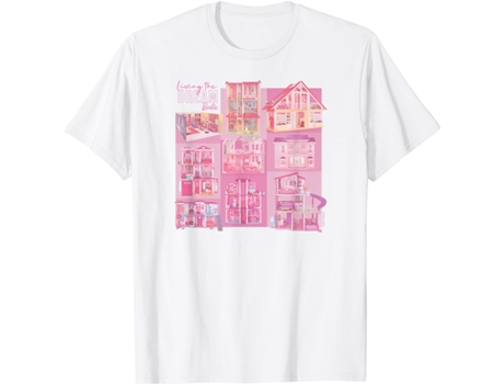 T-Shirt Unisex TEESTONE Barbie - Dream House 60th Photoreal blanco (XL)