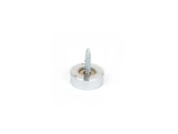 Espejo Decorativo De Metal Para Mesa Té Cristal 19 Mm X 7 Con Tornillos Y Clavos En Tono Plateado