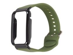 Correa de silicona con funda protectora para Mi Band 7 Pro, verde y negra