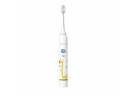 Escova De Dentes Elétrica Infantil Recarregável Com 5 Modos +3 Anos Unico St5141 Branco