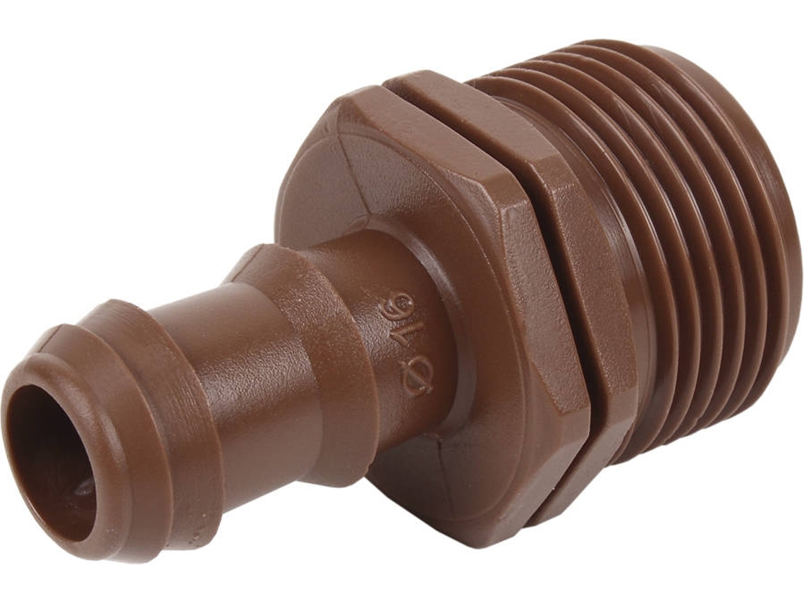 Conector COFAN Mixto Macho Máxima Seguridad Marrón (16 mm- 3/4")