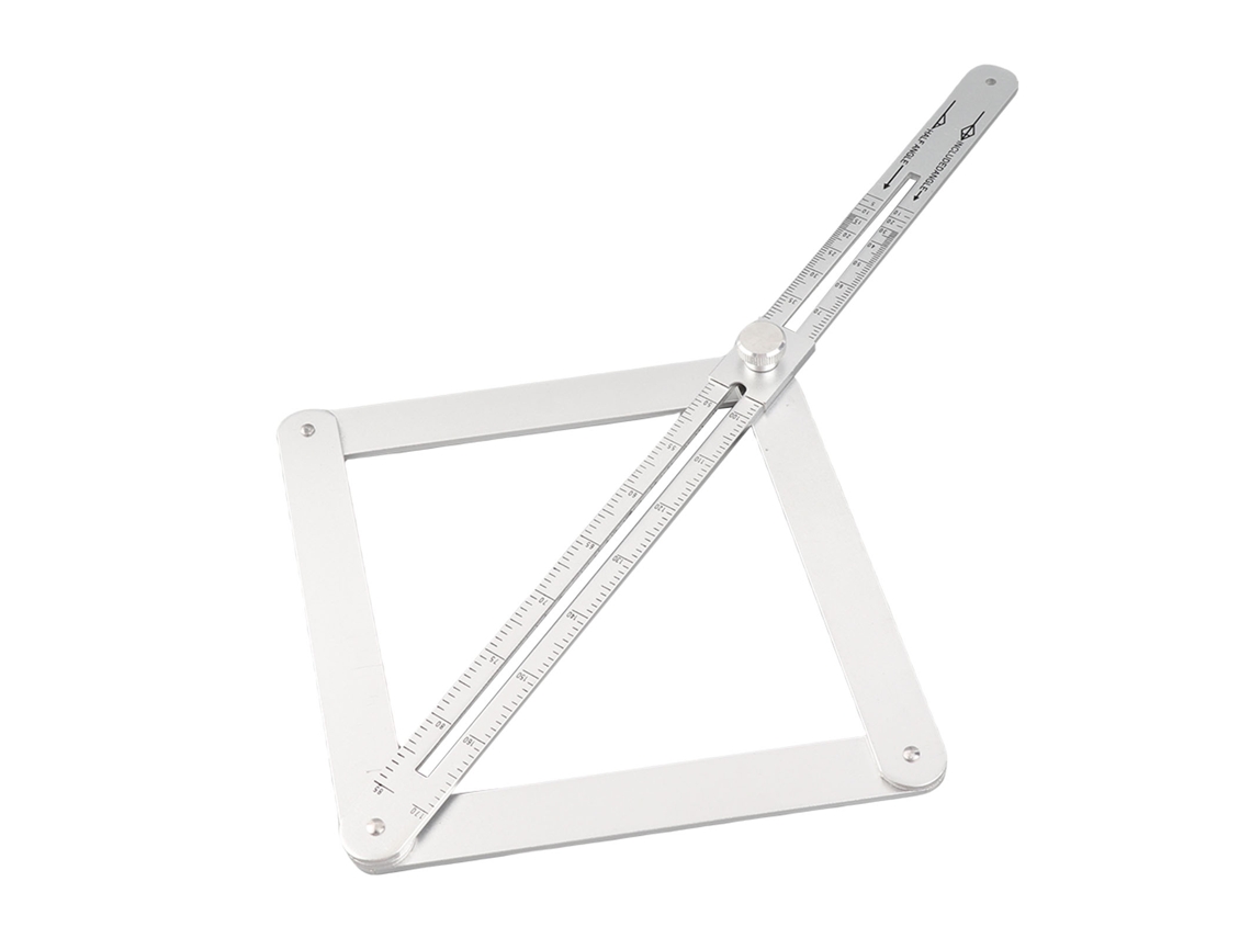 Herramienta De Medición De Ángulos Para Esquinas De Techo, Relics, Protector Cuadrado Ajustable, Aluminio Portátil